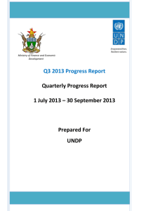 Q3 2013 Progress Report