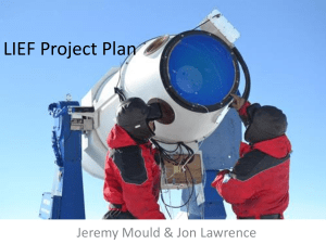 LIEF Project Plan