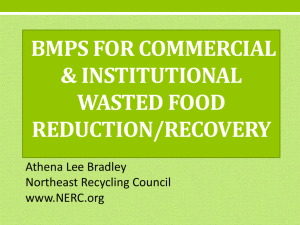 Wasted Food Reduction BMPs
