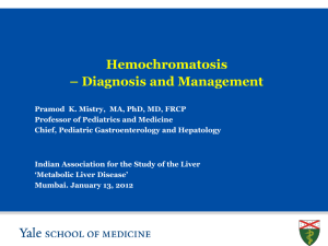 Hemochromatosis - Children's Liver Foundation