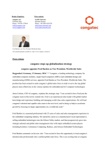 congatec steps up globalization strategy