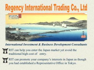 Regency International Trading Co., Ltd. (RIT)