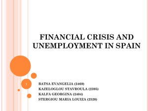 financial crisis and unemployment in spain