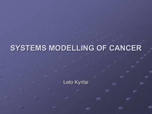 computational modelling of cancer