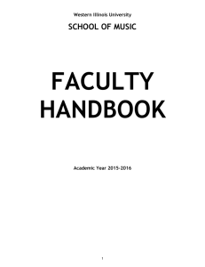 Faculty Handbook (2015-2016) - Western Illinois University