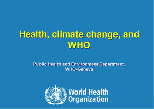 climate change - World Health Organization