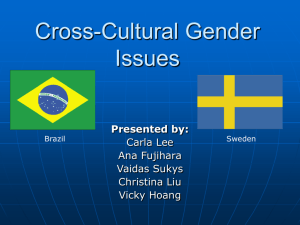 Group 2B/Topic 2: Cross-cultural Gender Issues