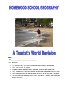 Year 10 Revision - Tourism - Homewood School & Sixth Form Centre