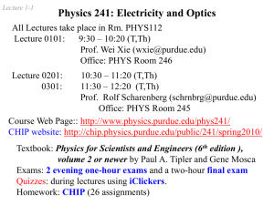 Physics 261 - Purdue University :: Department of Physics and