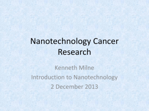 Nanotechnology Cancer Research