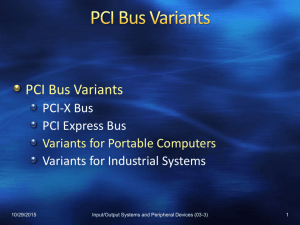 PCI Bus Variants