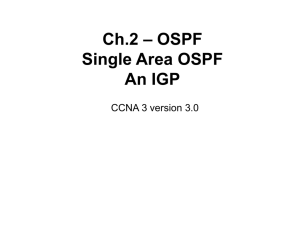 Single-Area OSPF