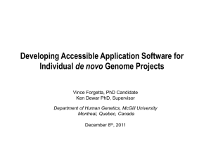 Developing Accessible Application Software for Individual Genome