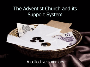 Offerings - Adventist Church in UK and Ireland