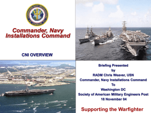 Commander, Navy Installations Command Overview