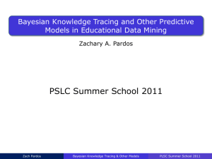 Bayesian Knowledge Tracing Prediction Models