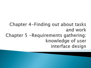 Chapter 4-Finding out about tasks and work Chapter 5