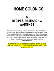 recipes, research & warnings