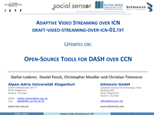 Open-Source Tools for DASH over CCN