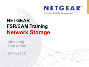 NetGear Storage overview