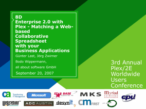 8D Enterprise 2.0 with Plex - Matching a Web