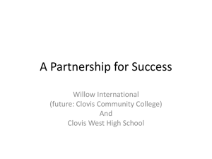 A Partnership for Success