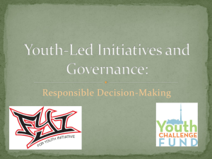 Presentation: Youth-Led Initiatives and Governance