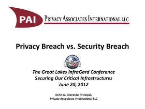 Privacy vs. Security Breach
