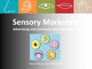 Sensory Marketing Advertising and Communication Management