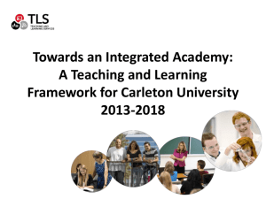 Teaching and Learning Framework