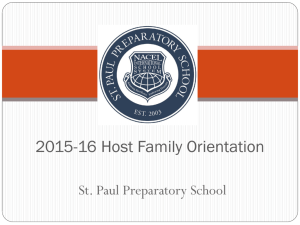Host Family Orientation PowerPoint - Part 1