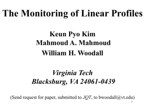 The Monitoring of Linear Profiles and Regression