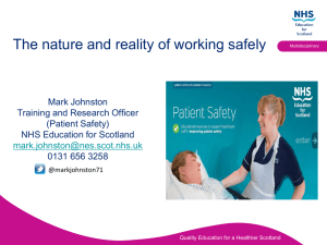 National and Reality of Working Safely