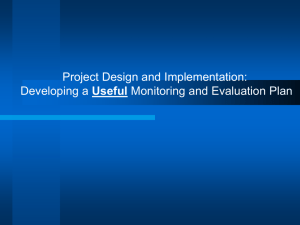 Project design tools/M&E