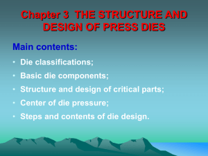 chapter3 The Structure and Design of Press Dies