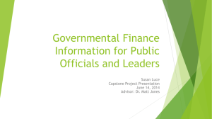 Governmental Finance Information for Public Officials and