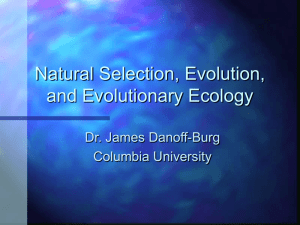 Natural Selection, Evolution, and Ecology