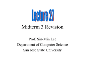 23FMid3Revision - Department of Computer Science