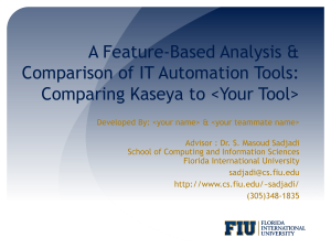 A Feature-Based Analysis & Comparison of IT Automation Tools