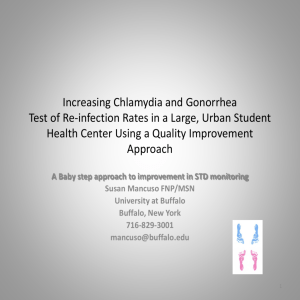 Presented by Susan Mancuso - Region I Infertility Prevention Project
