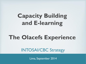 Olacefs - INTOSAI Capacity Building Committee