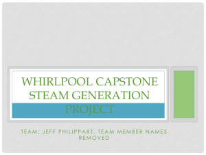 Whirlpool Capstone Steam Generation Project
