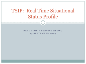 TSIP: Real Time Status Profile