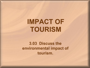 impact of tourism - Mrs.Weddington
