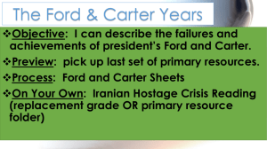 The Ford & Carter Years