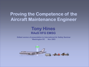 Enabling the Licensed Aircraft Maintenance Engineer