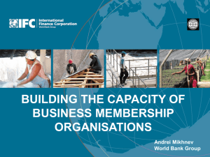 Strengthening Business Membership Organisations