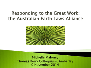 Rights of Nature - Australian Earth Laws Alliance
