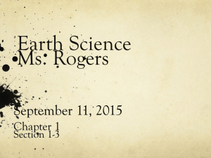 Earth Science Ms. Rogers