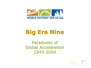Welcome to Era 9 Paradoxes of Global